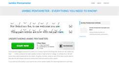 Desktop Screenshot of iambicpentameter.net